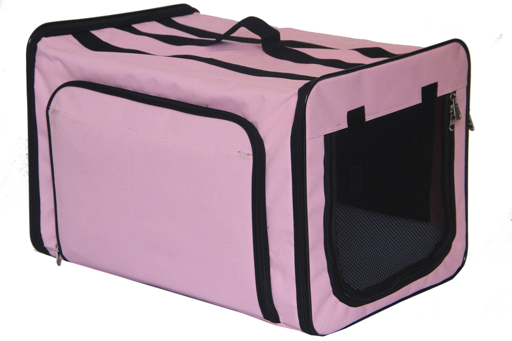 Blue Lightweight Collapsible Pet Dog Crate W414