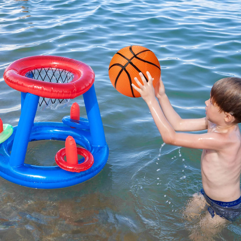 3 Packs 4.7 Inch Mini Inflatable Plastic Basketballs Toy N447424