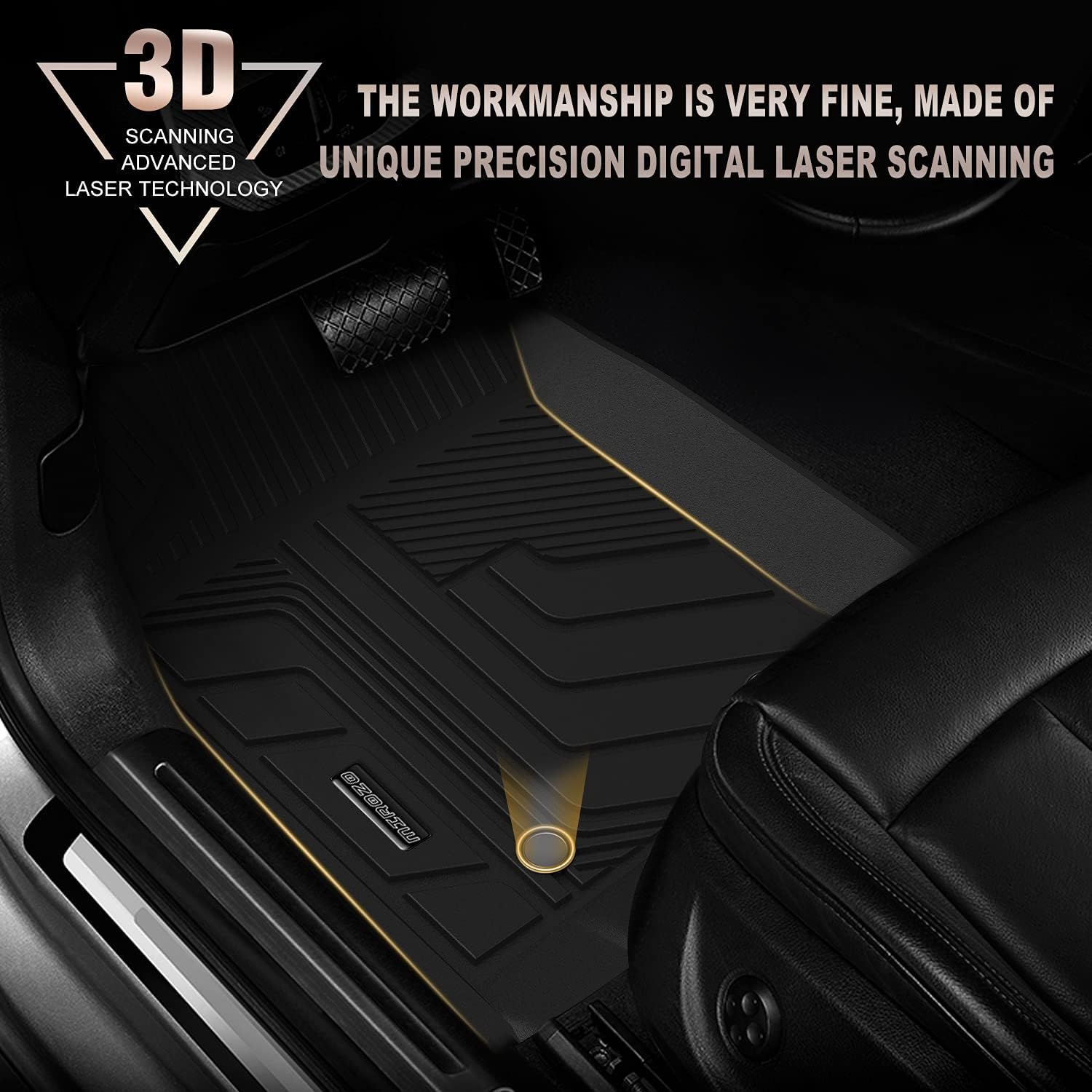 All Weather Car Floor Mats Front & Rear Row H541603