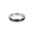 Black Titanium Wedding Band in 950 Platinum Q7436