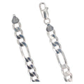 Sterling Silver 8mm Figaro Bracelet Chain G494