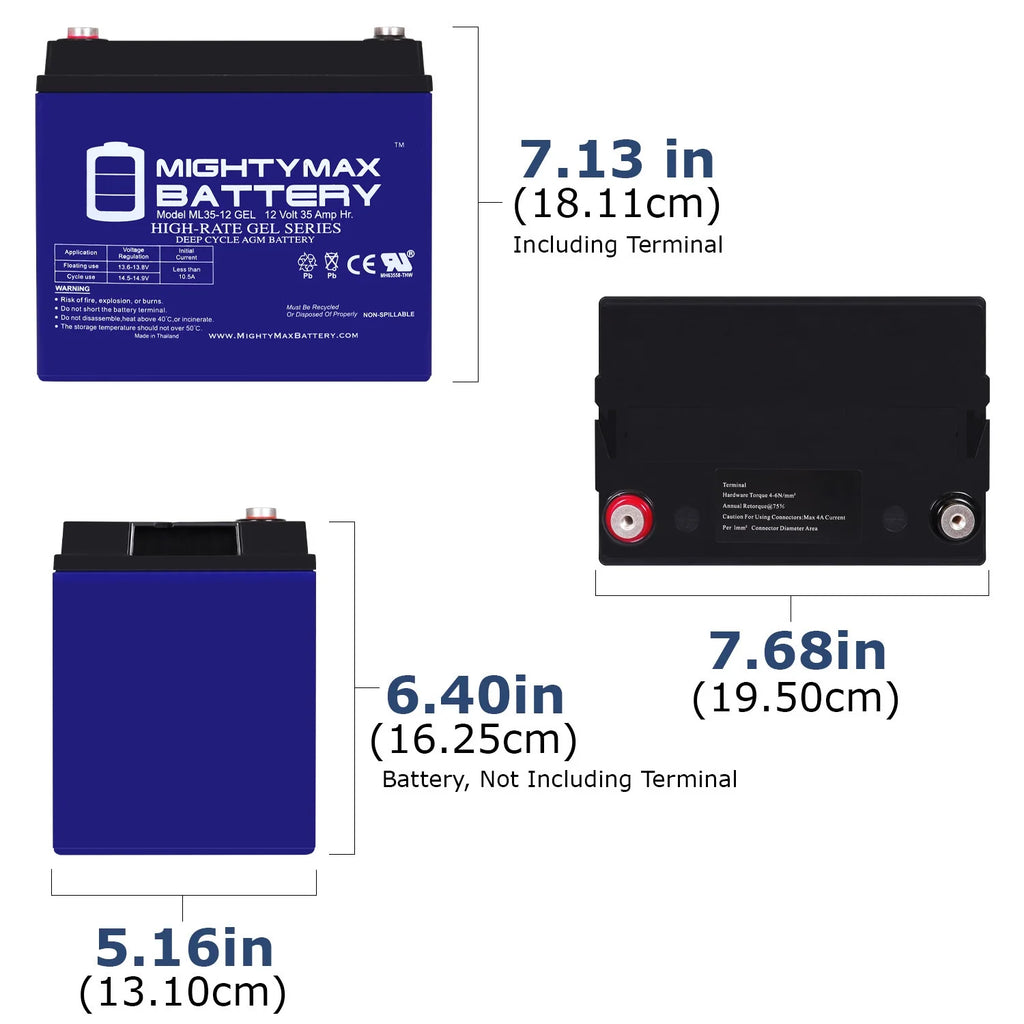 12V 35AH Battery for Power Chair V48058