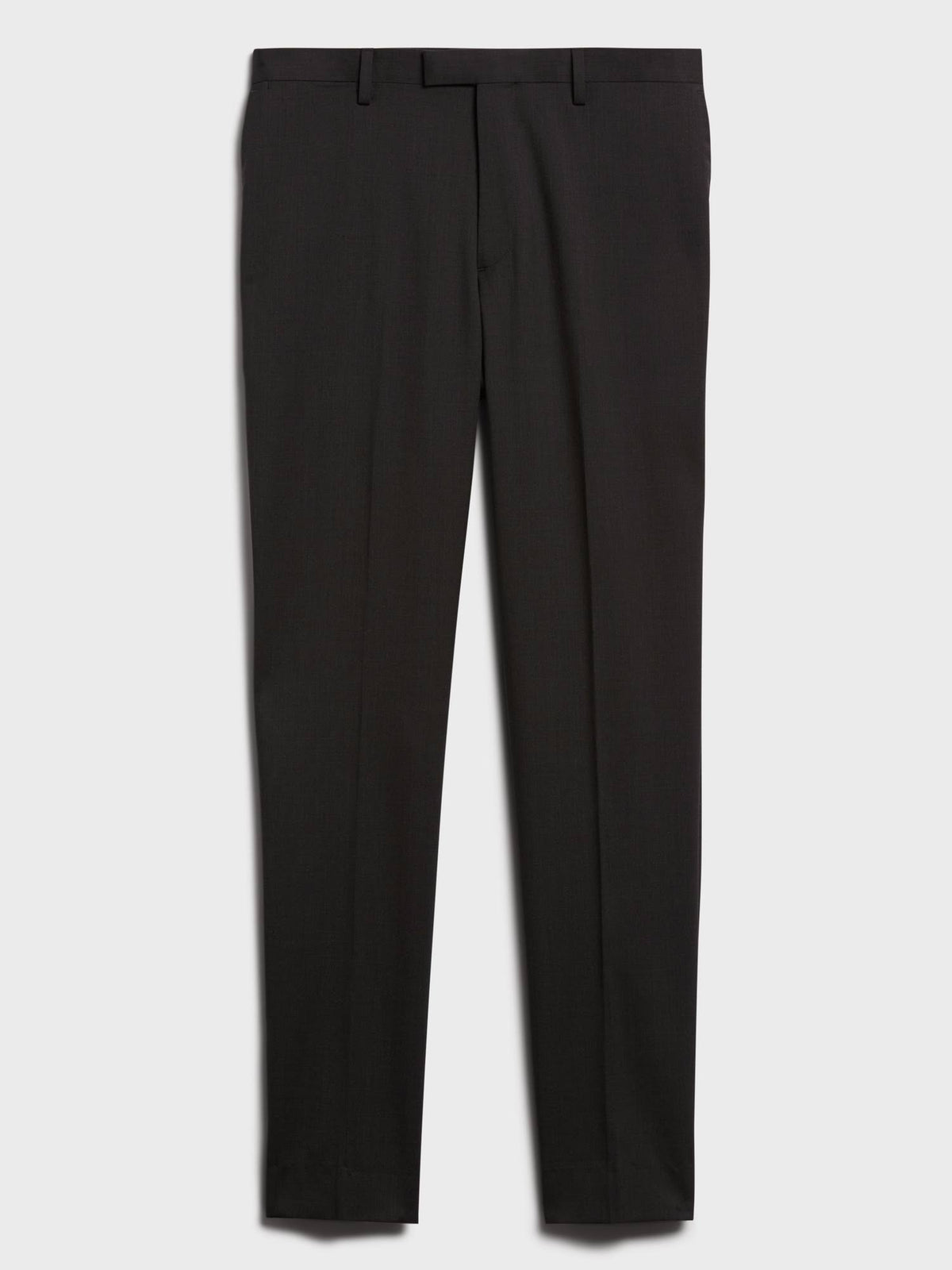 Slim Solid Italian Wool Suit Pant Charcoal Tall 32W 36L A73938