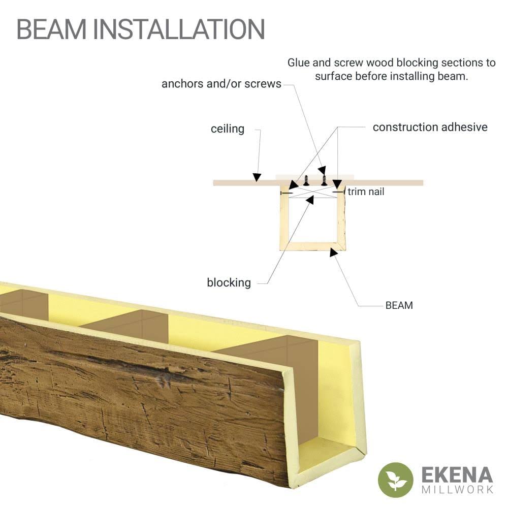Natural Faux Wood Ceiling Beam L276