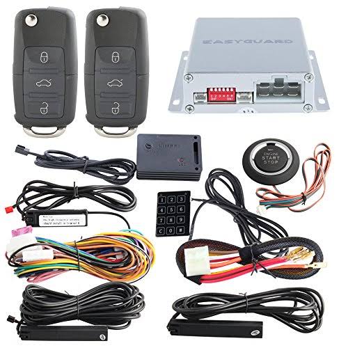 PKE Car Alarm Keyless Go Push Button Remote Start Central Lock Y5689