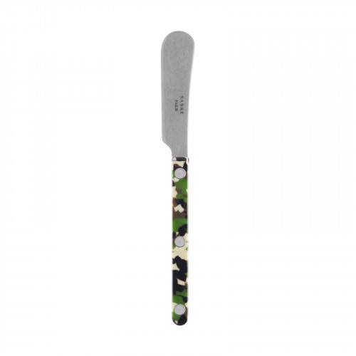Set of 4 Vintage Green Butter Spreader Q18545