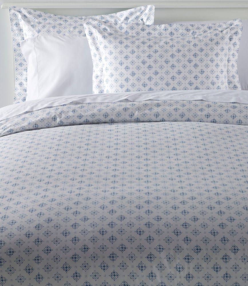Blue Full Size Percale Comforter Cover F60923