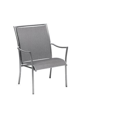 Pewter Stacking Patio Dining Chair Z84625