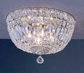 24K Gold Crystal Flushmount V70736