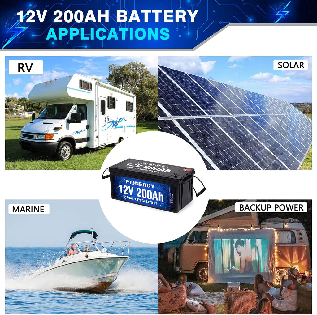 12V 200Ah LiFePO4 Battery with Built-in 100A BMS X5362