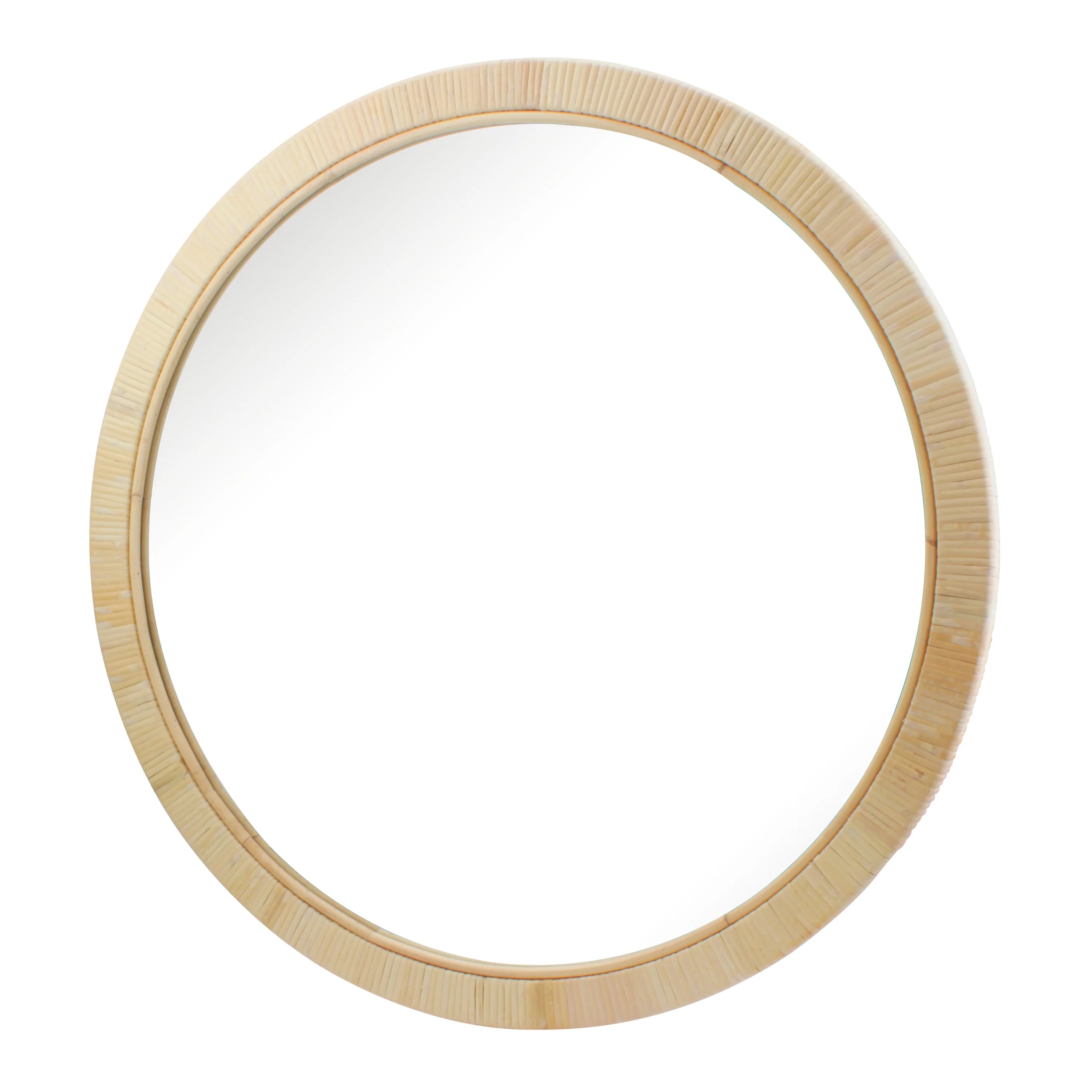Rattan Round Wall Mirror L223