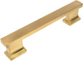 10 Pack Brushed Brass Cabinet Hardware Handle Pull 4 Inch Hole Centers X3282