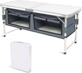 Aluminum Folding Camping Table with Storage Organizer N101286