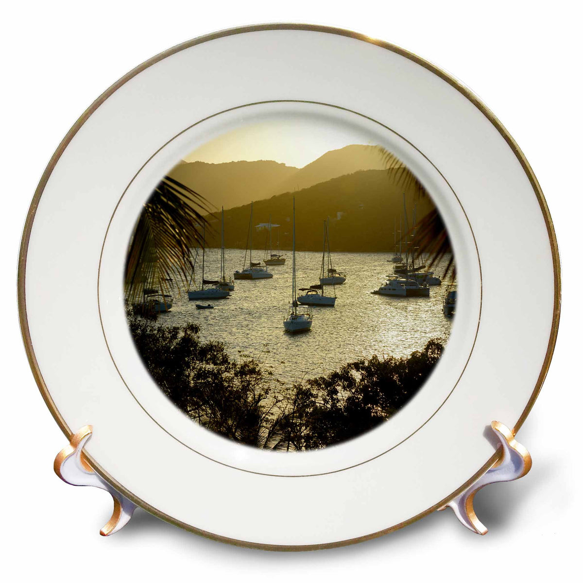 Porcelain Plate, 8-inch F796
