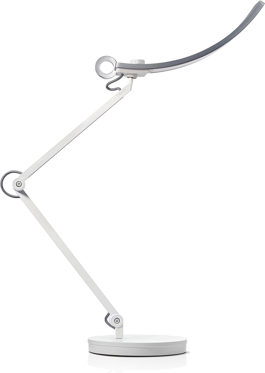 Silver LED Desk Lamp with Swing Arm J66443