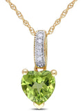 10kt Yellow Gold Heart Drop Pendant with Chain N669440