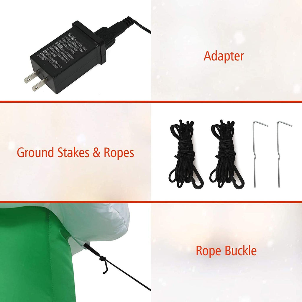 6FT Christmas Inflatable Decorations Tree with Led Lights and Blower R589110