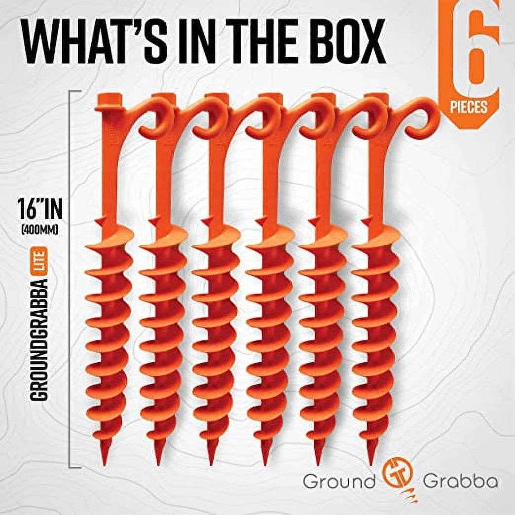 Orange Tent Stakes 6 Pack B6025