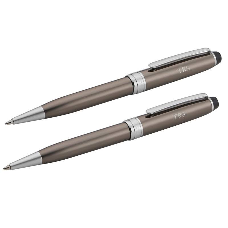 Gunmetal and Silver Pen and Pencil Set X331398
