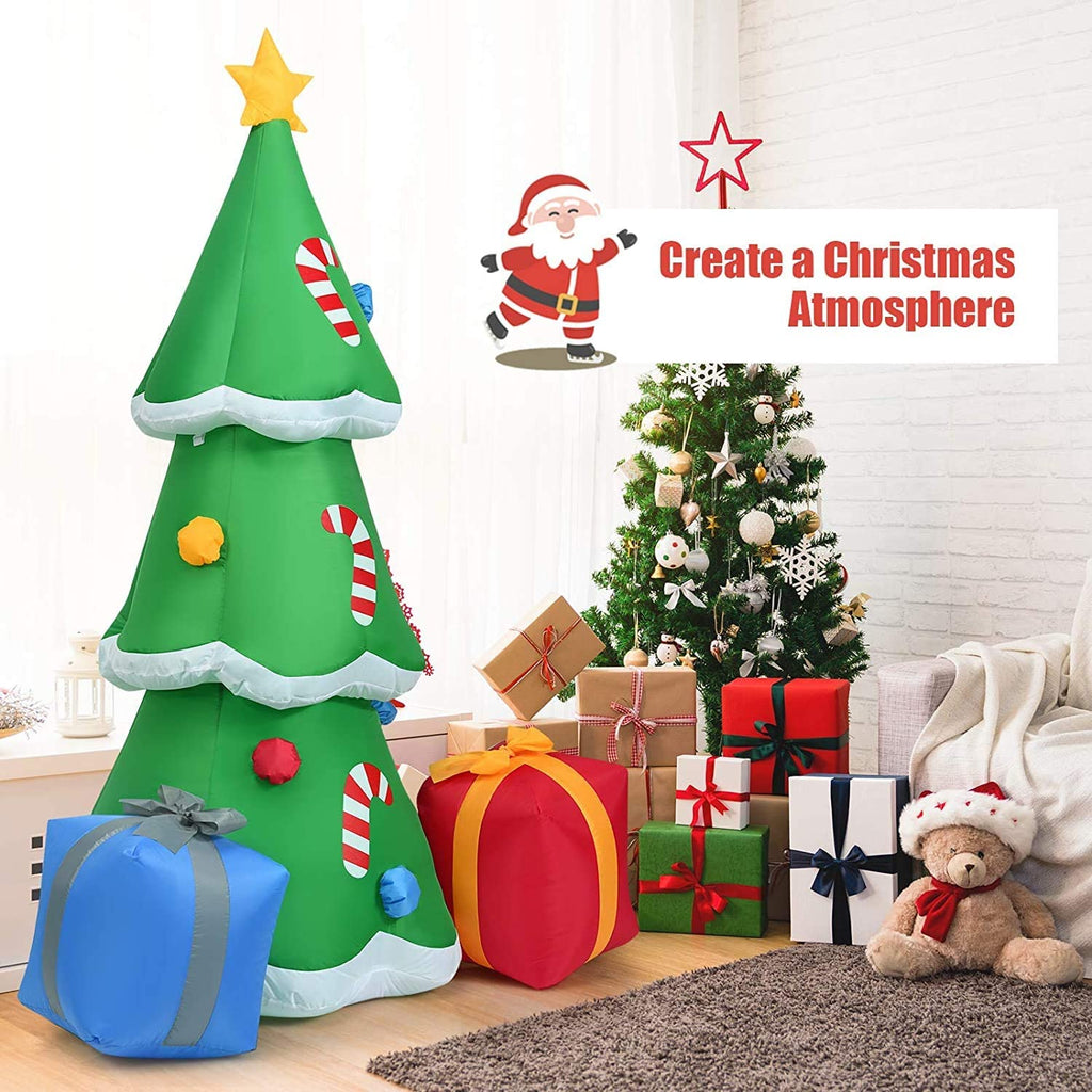 6FT Christmas Inflatable Decorations Tree with Led Lights and Blower R589110