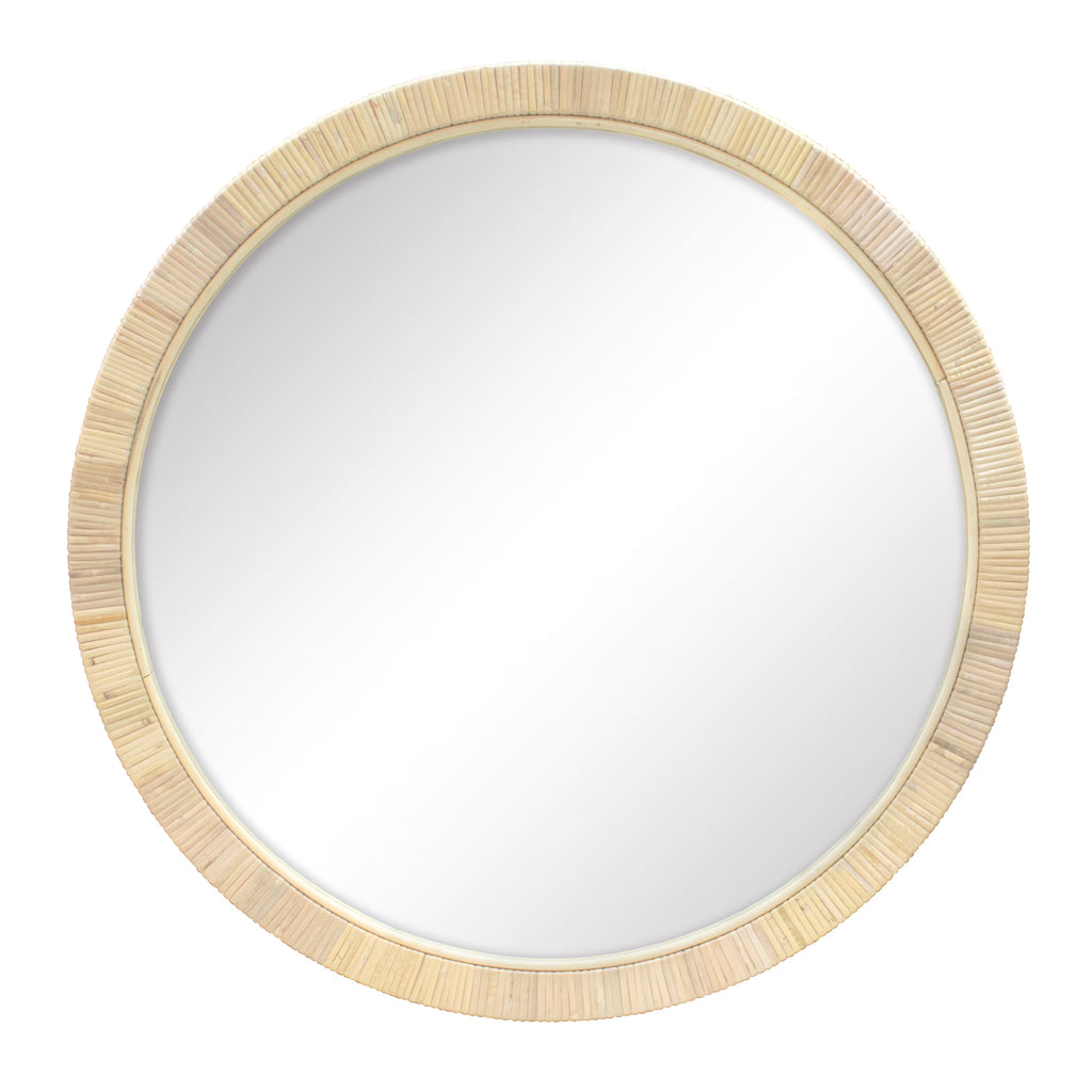 Rattan Round Wall Mirror L223