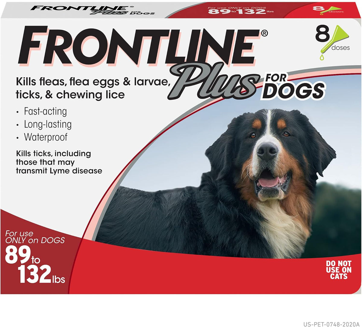 Flea and Tick Treatment for Dogs, 8 Doses U457914