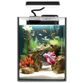 1.5 Gallon Glass Betta Fish Tank with LED Light and Power Filter I770