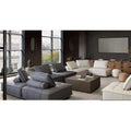 Grey Fabric 3-Piece Modular Lounger T59043