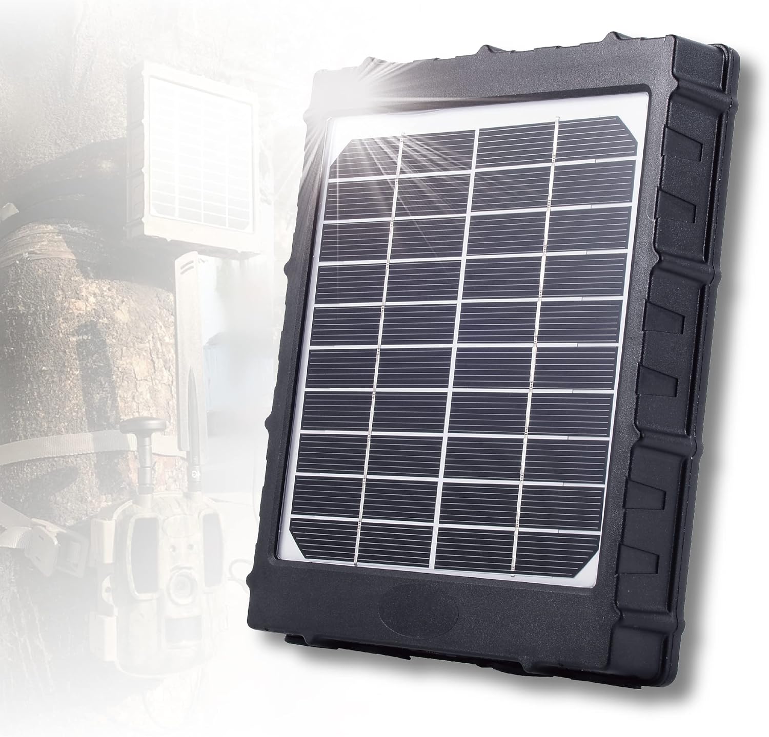 Solar Battery Charger Kit 12V/1.2A 9V/1.6A 6V/2.4A with 8000mAH Rechargeable Lithium Battery IP66 Waterproof J925605