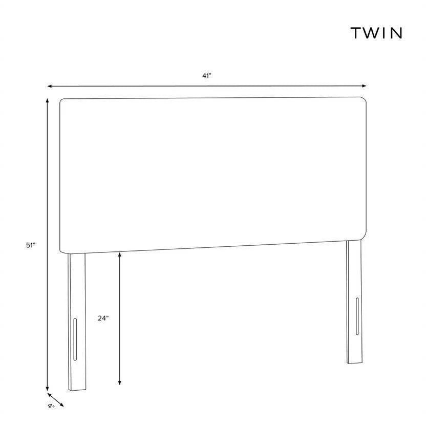Navy Ochre Twin Headboard C8561