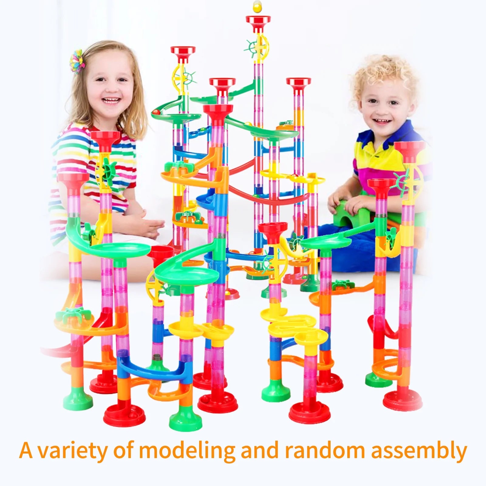 105 Piece Marble Run Building Block Set H528472