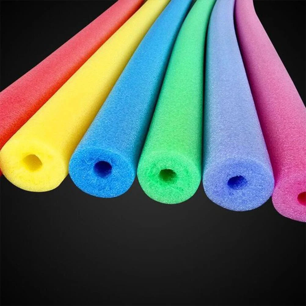 2 Pcs 59 Inch Hollow Foam Pool Noodles With 2 Connectors H98775