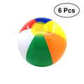 6 Pcs Colorful Inflatable Beach Ball Pool Toys T457661