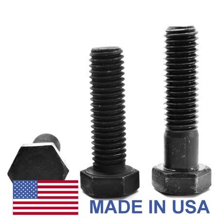 5/16 inch-24 x 5 1/2 inch Fine Thread Grade 5 Hex Cap Screw Black Oxide Pk 50 L9504