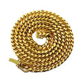 10K Yellow Gold Miami Cuban Link Chain Necklace K820
