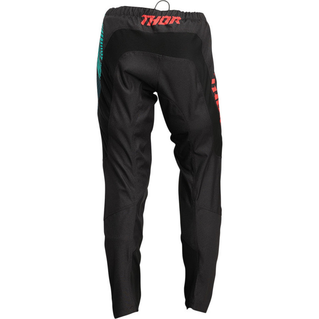 Black/Teal 3/4 MX Offroad Pants H5452