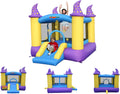 Inflatable Bounce House with Slide, 9 ft x 8 ft x 7 ft H H218456