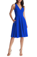 Cobalt Fit & Flare Cocktail Dress K626