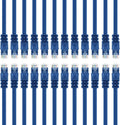 Blue Cat5e Ethernet Patch Cable 7 Feet 20-Pack P783541