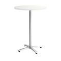 30 inch Round Silver Mesh Laminate Bistro Height Table Q672