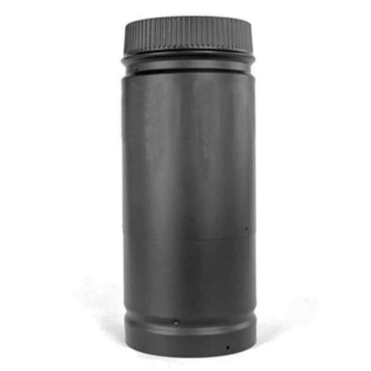 6'' to 18'' Telescoping Double Wall Black Stovepipe W5602