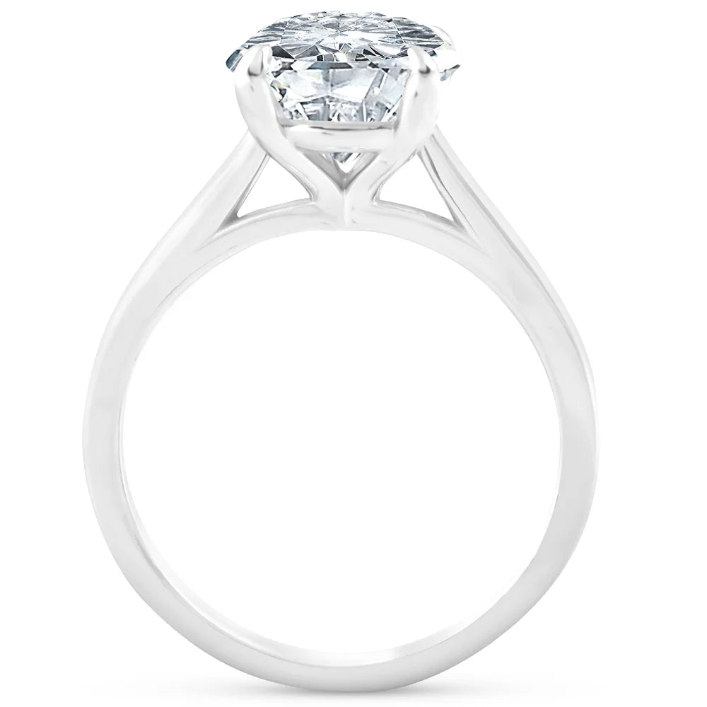 14k White Gold Diamond Solitaire Engagement Ring Z455471