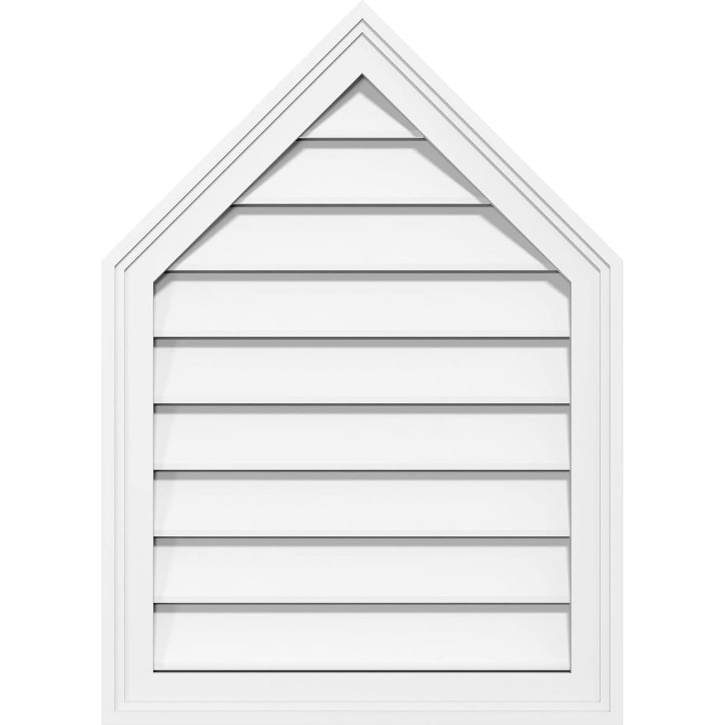 Peaked Top Surface Mount PVC Gable Vent G21859