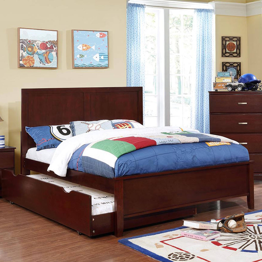 Twin Solid Wood Panel Bed A15575