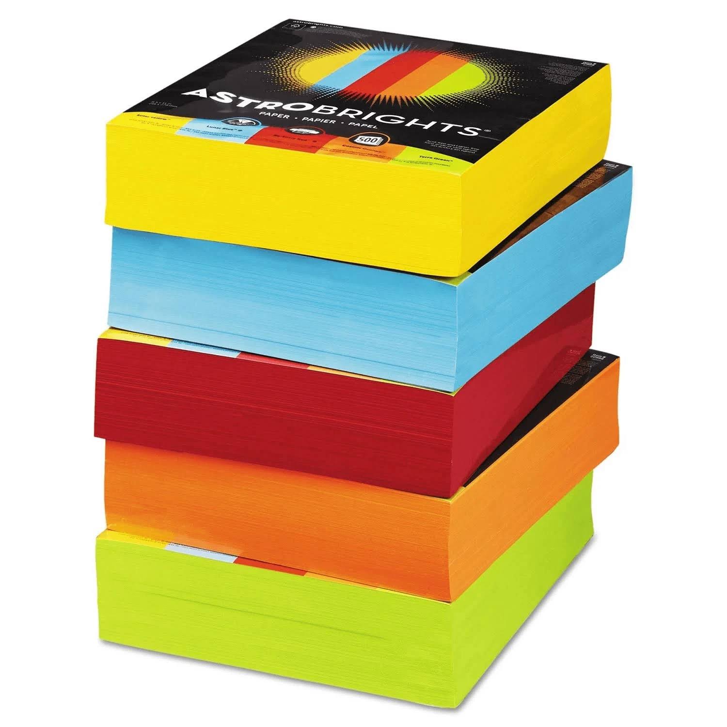 Assorted Colored Paper, 8-1/2 x 11, 2,500 Sheets R596776