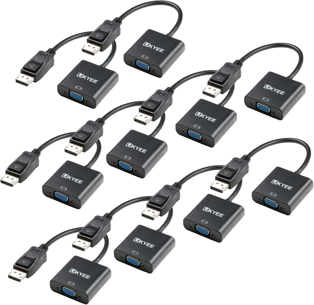 DisplayPort to VGA Adapter 10-Pack, Male to Female Converter Cable S86748