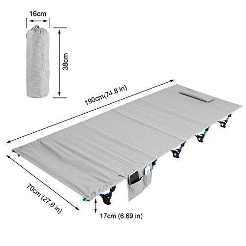 Ultralight Portable Folding Camp Bed Travel Cot Q952