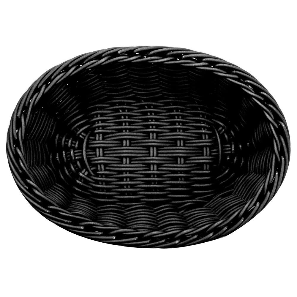 Black Woven Oval Basket - 6/Case O962