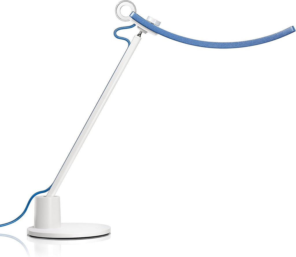 Silver LED Desk Lamp with Swing Arm J66443