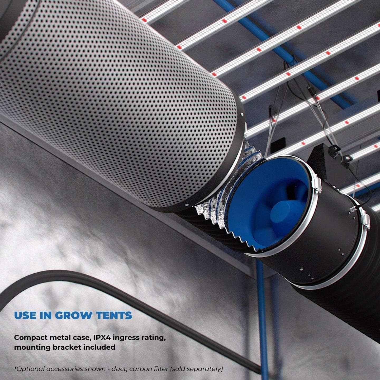 10 Inch Inline Duct Fan with Variable Speed Controller G981